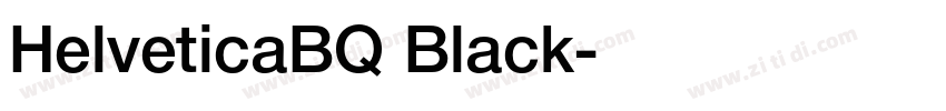 HelveticaBQ Black字体转换